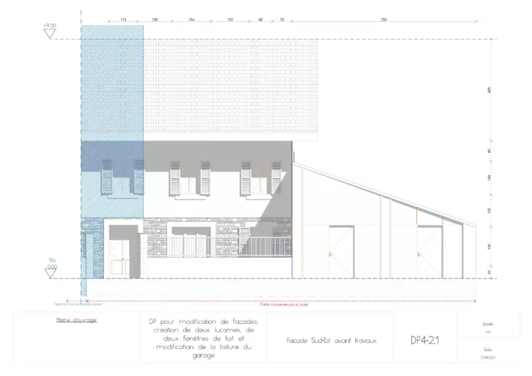 Projet D - Façade avant travaux