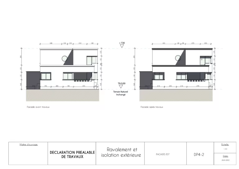 Projet L - Façades Est
